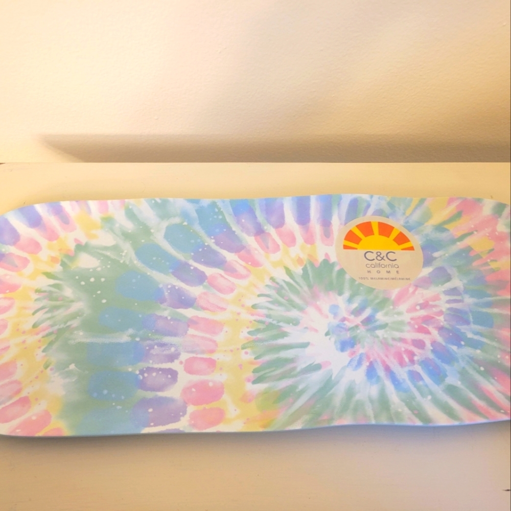 C&C California tie-dye serving plate